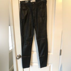 Abercrombie & Fitch Faux Leather Skinny Jeans